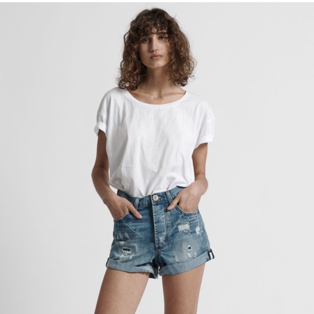ONE Teaspoon Outlaws Blue Jack Denim Jean Shorts